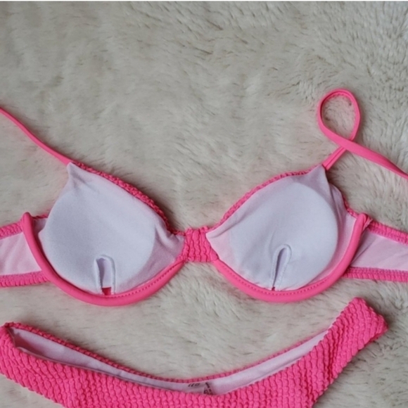 New Scrunchy Underwire Top Brazilian Bottom Bikini Set Swimsuit Size S - Picture 7 of 7